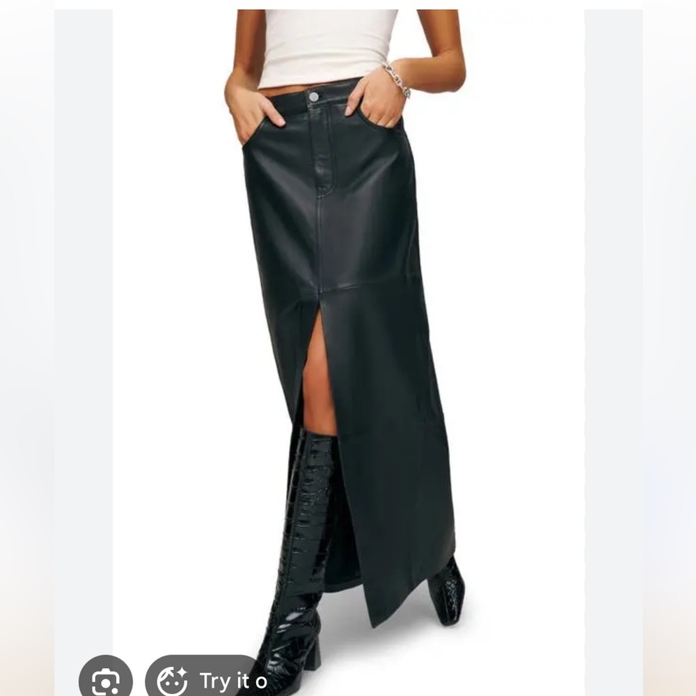 Reformation Black Pencil Skirt